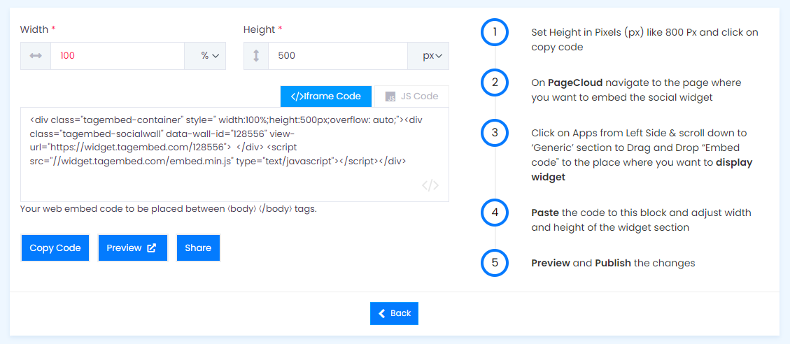 Copy Code For PageCloud Website