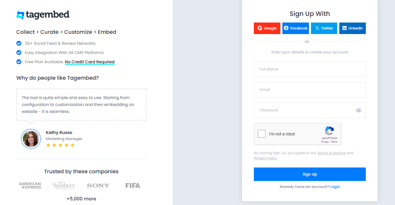 Create a account