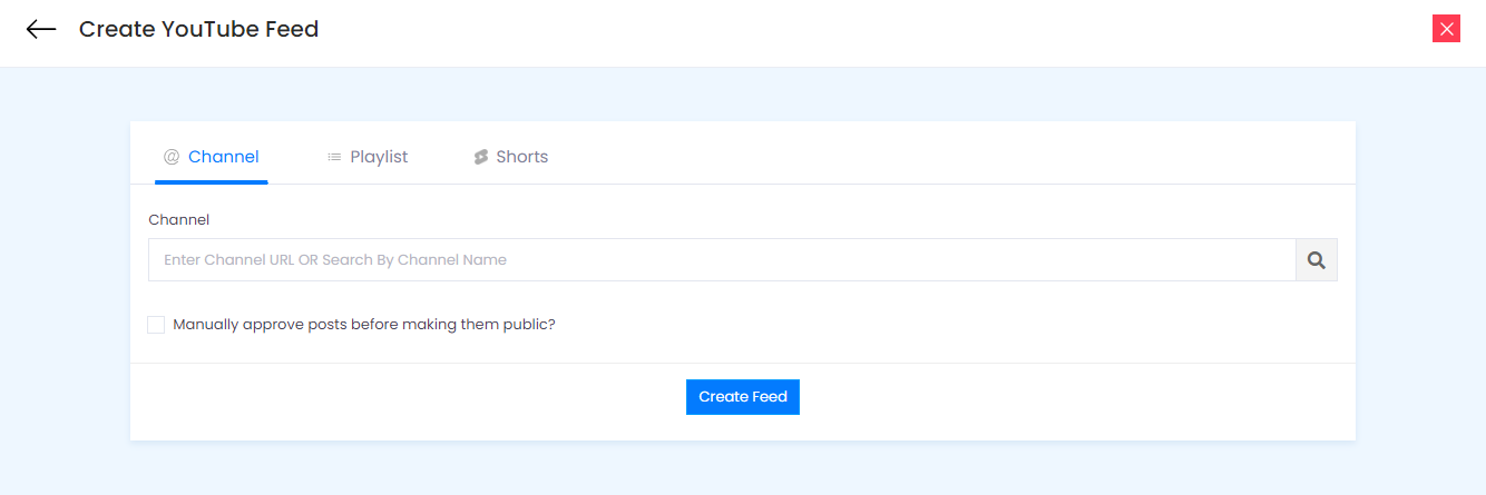 enter youtube url