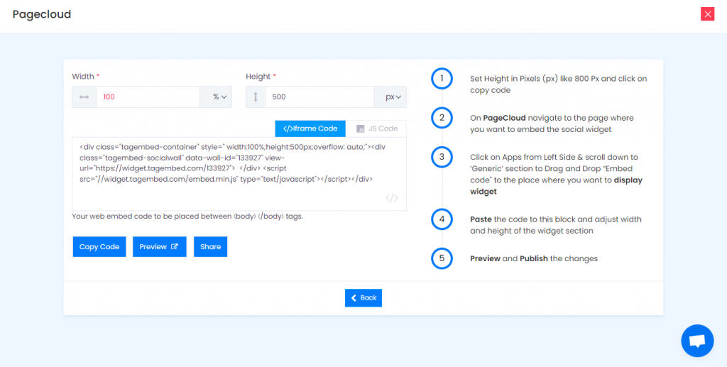 pagecloud code