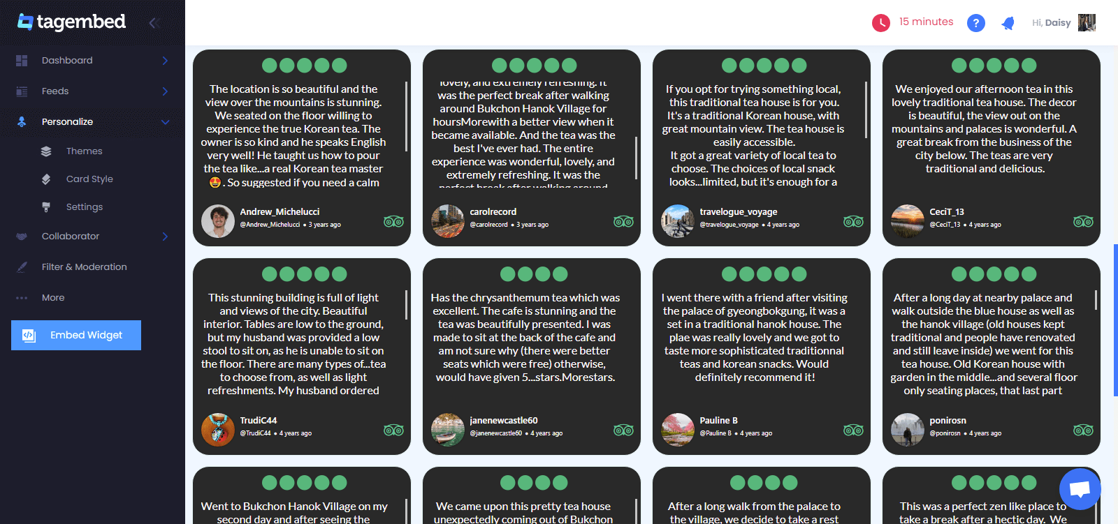 Tripadvisor reviews