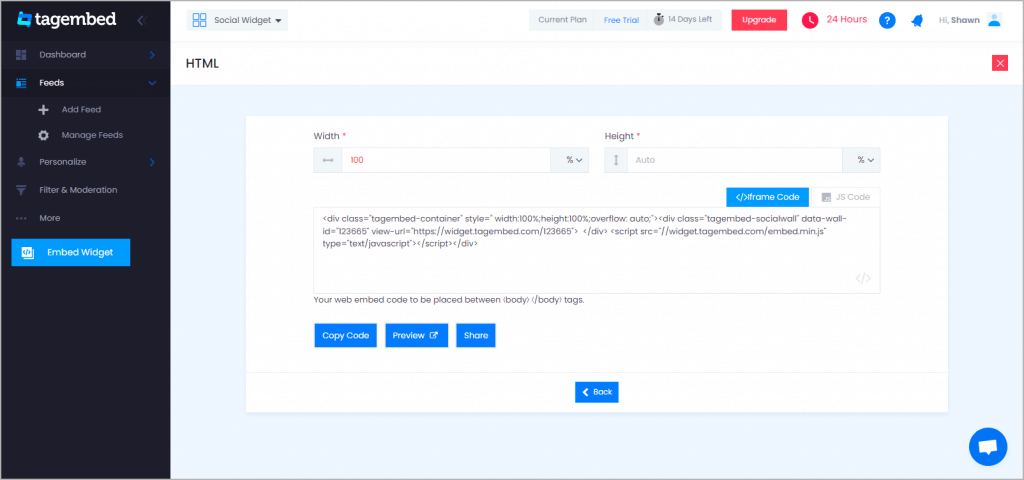 Copy the embed code