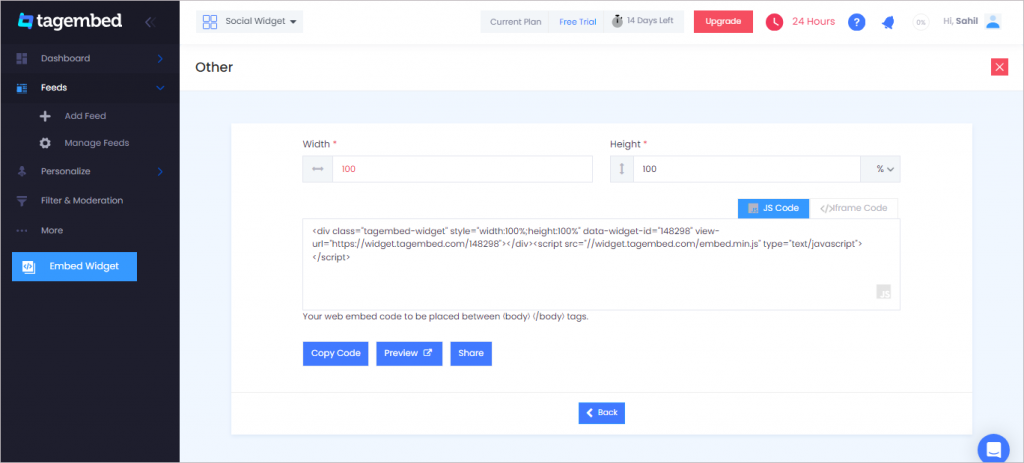 Copy the embed code