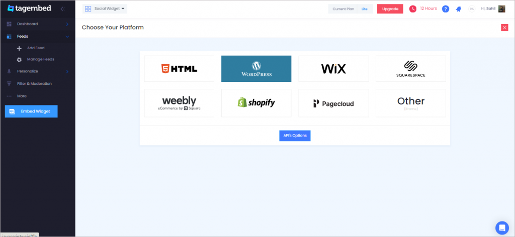 Choose WordPress as your CMS platform