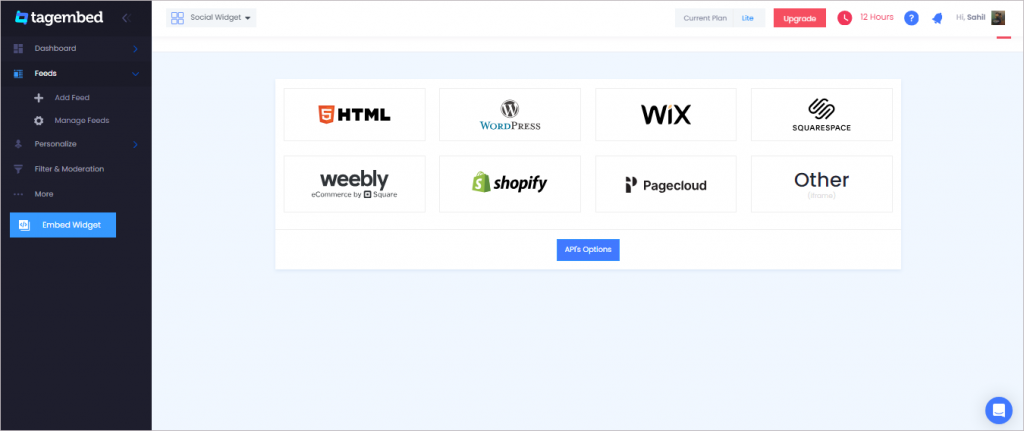 Choose your CMS platform.