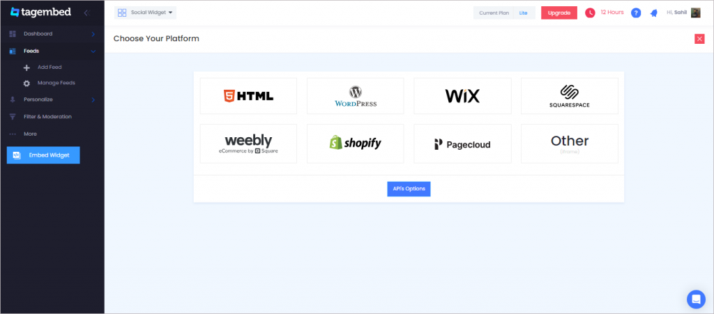 Choose CMS platforms.