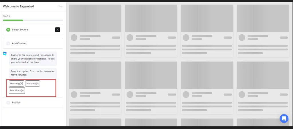 twitter content