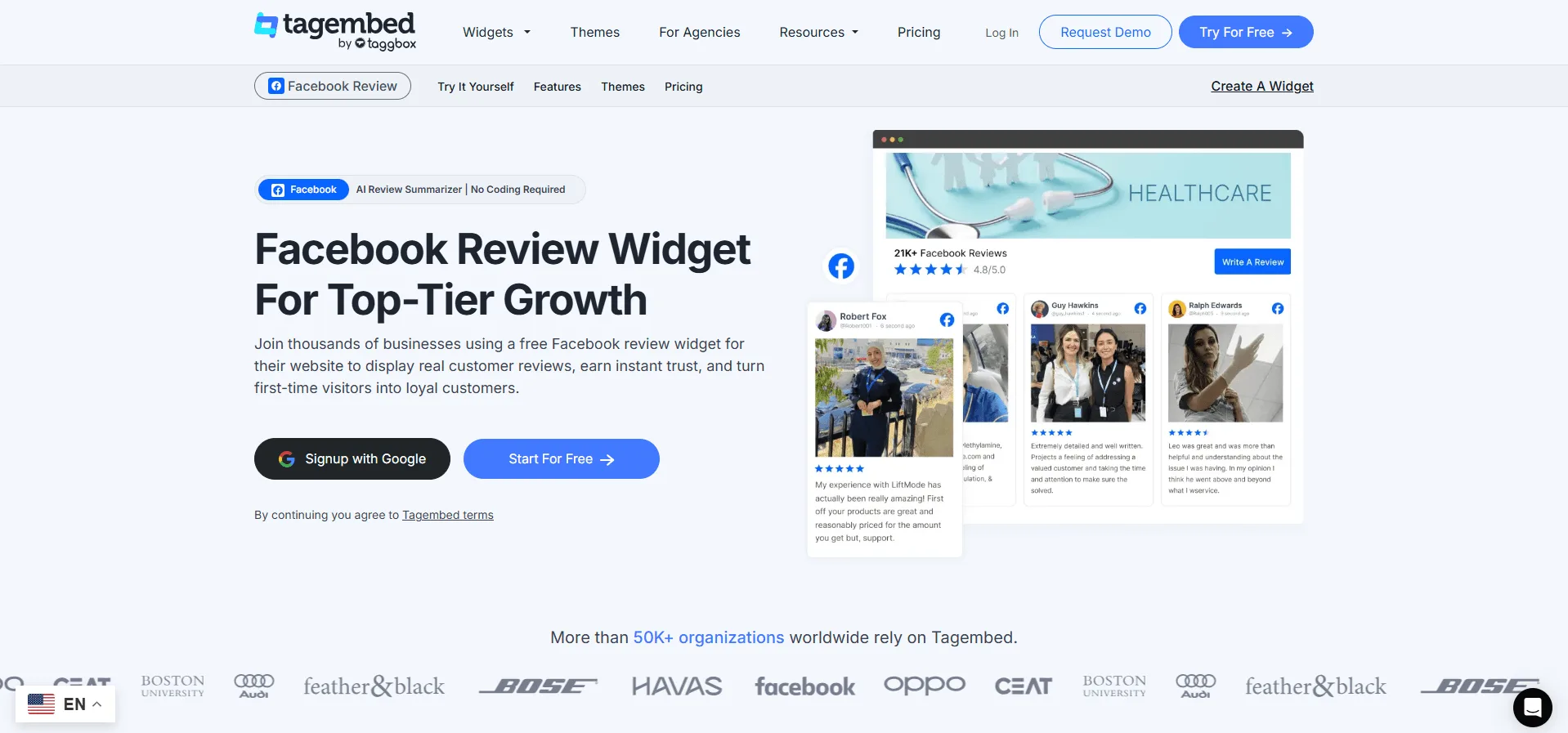 Facebook Review Widget - Embed Reviews On Your Website