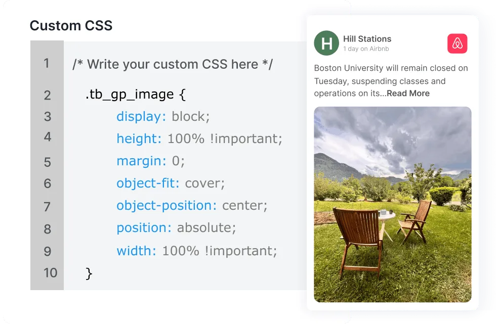 Custom CSS